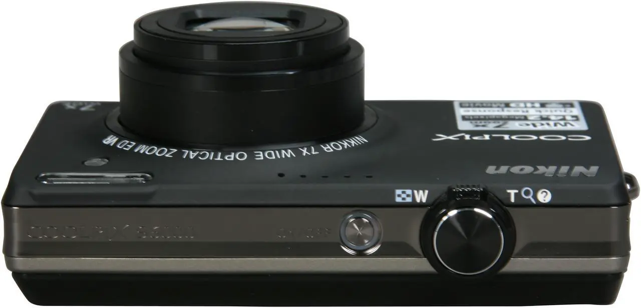Alt view image 6 of 8 - Nikon COOLPIX S6000 Black 14.2 MP 7X Optical Zoom 28mm Wide Angle Digital Camera