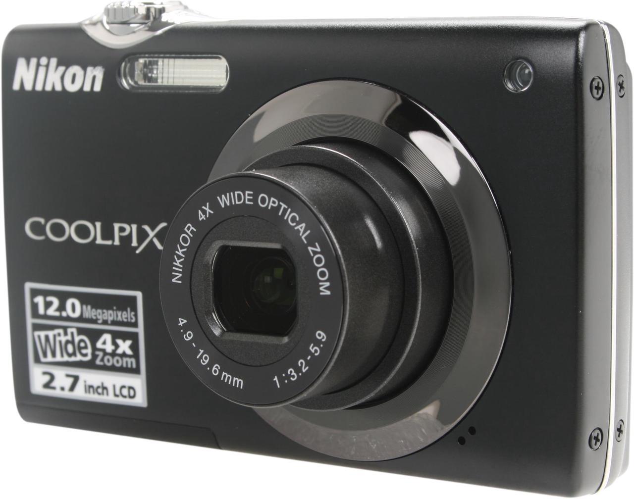 Main image of Nikon COOLPIX S3000 Black 12.0 MP 4X Optical Zoom 27mm Wide Angle Digital Camera