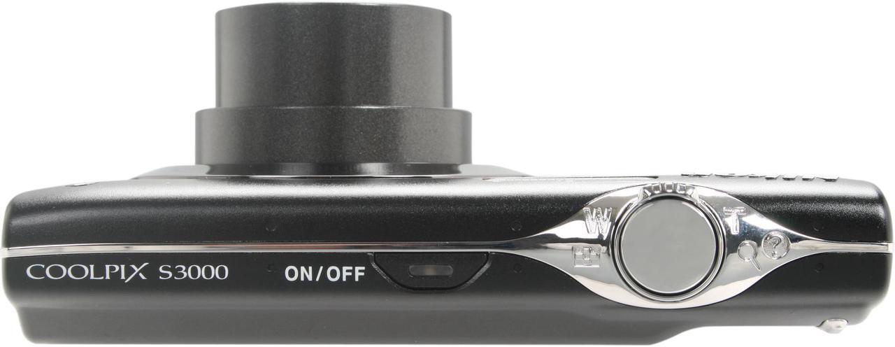 Alt view image 4 of 6 - Nikon COOLPIX S3000 Black 12.0 MP 4X Optical Zoom 27mm Wide Angle Digital Camera