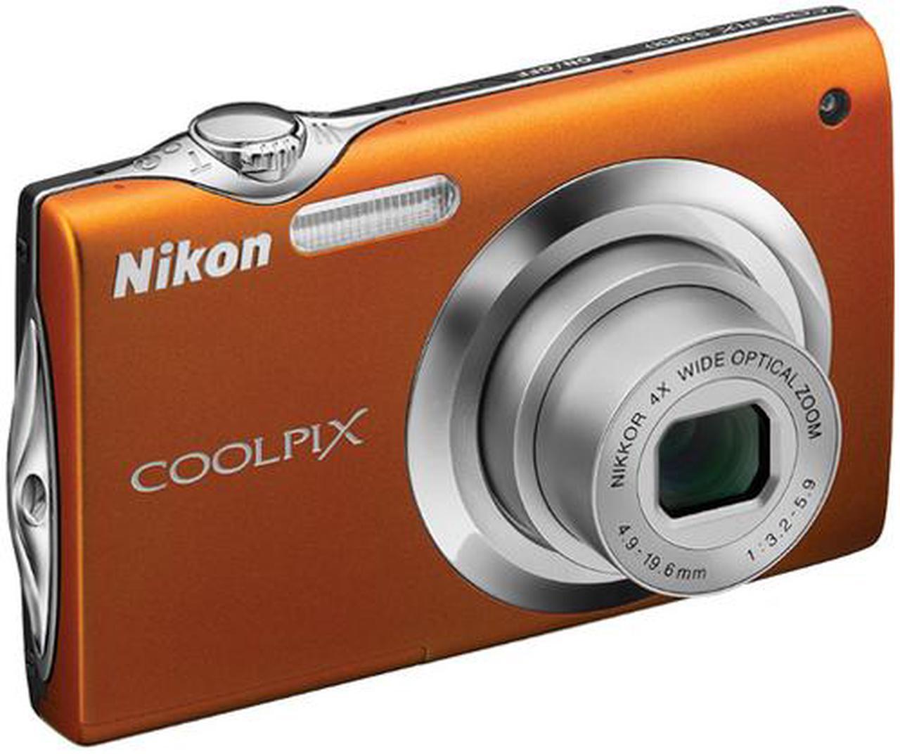 Alt view image 3 of 6 - Nikon COOLPIX S3000 Orange 12.0 MP 4X Optical Zoom 27mm Wide Angle Digital Camera
