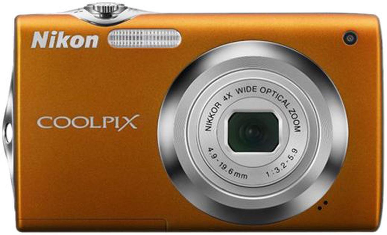 Alt view image 4 of 6 - Nikon COOLPIX S3000 Orange 12.0 MP 4X Optical Zoom 27mm Wide Angle Digital Camera