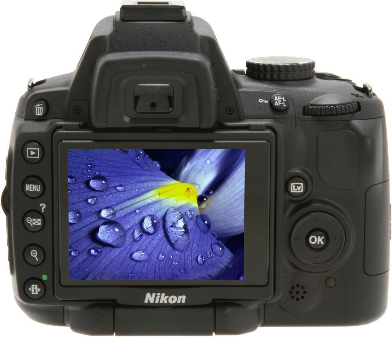 Alt view image 4 of 9 - Nikon D5000 Black 12.3 MP Digital SLR Camera w/AF-S DX Nikkor 18-55mm f/3.5-5.6G VR Lens