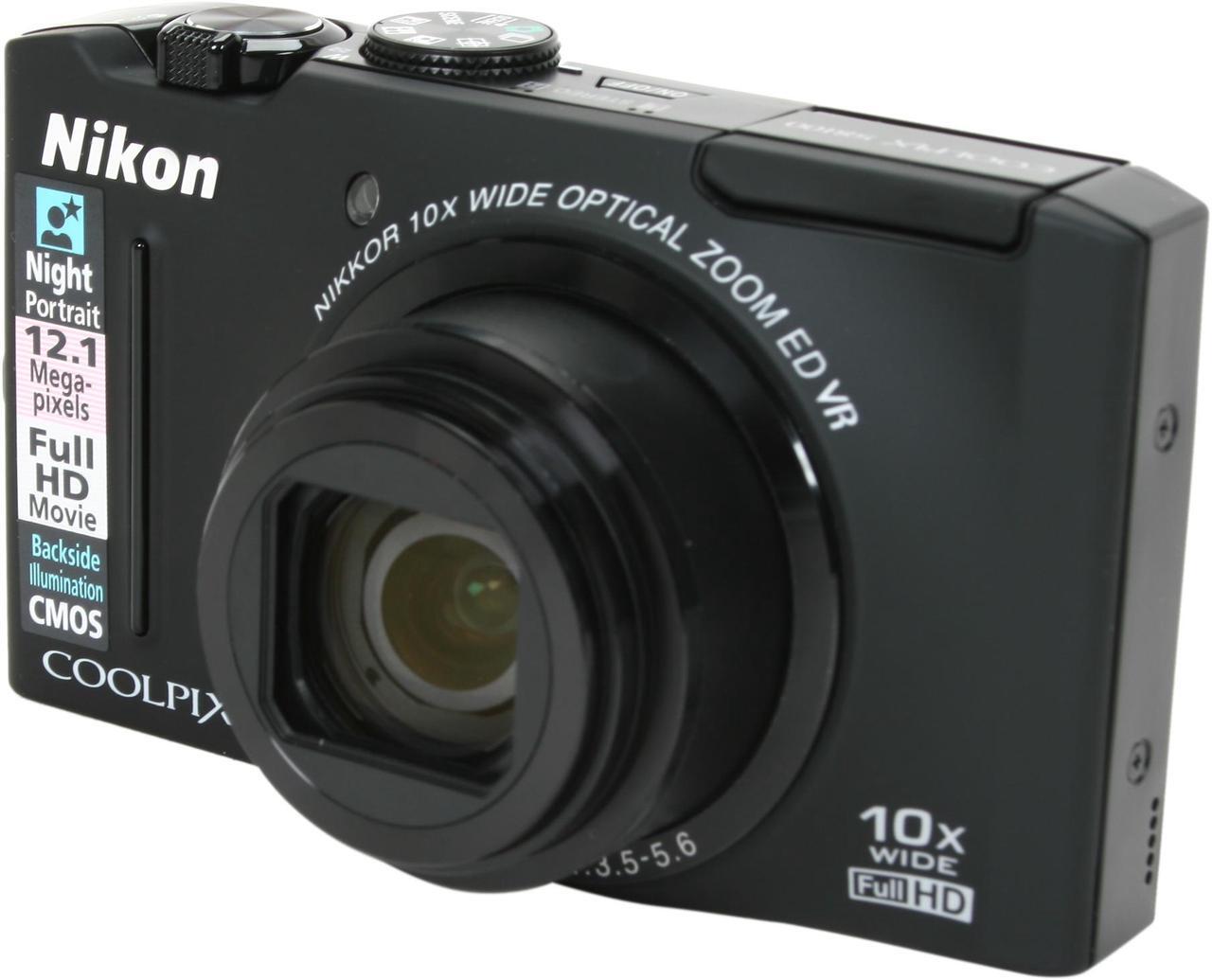 Main image of Nikon Coolpix S8100 Black 12.1 MP 3.0" 921k LCD 10X Optical Zoom Digital Camera