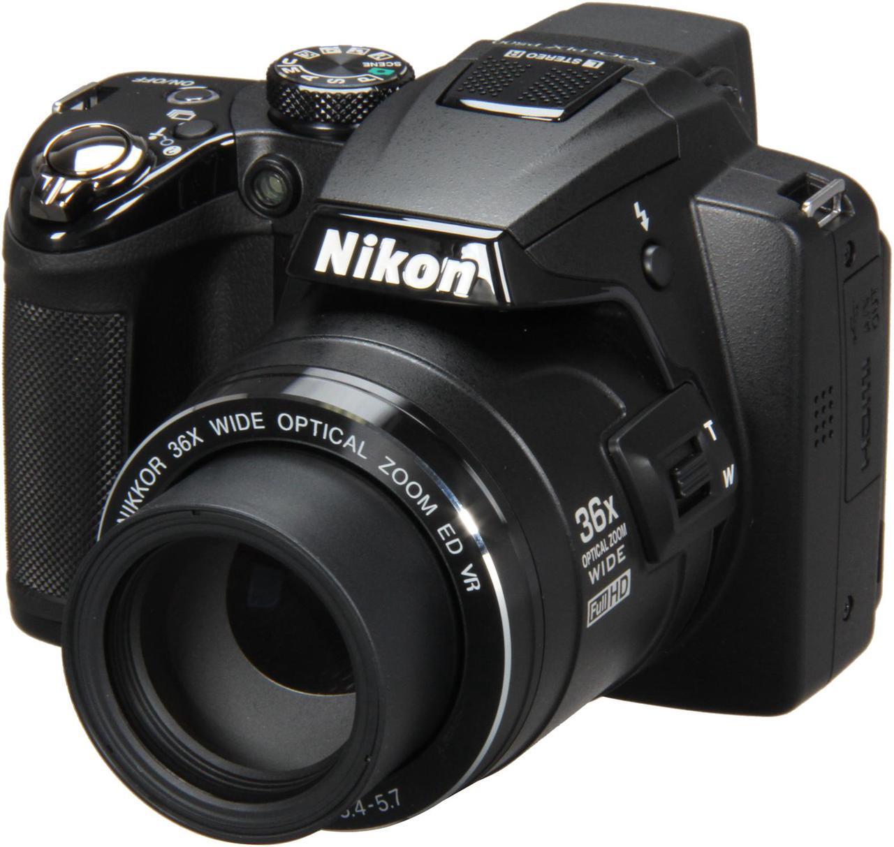 Main image of Nikon COOLPIX P500 Black 12.1 MP 36X Optical Zoom Wide Angle Digital Camera