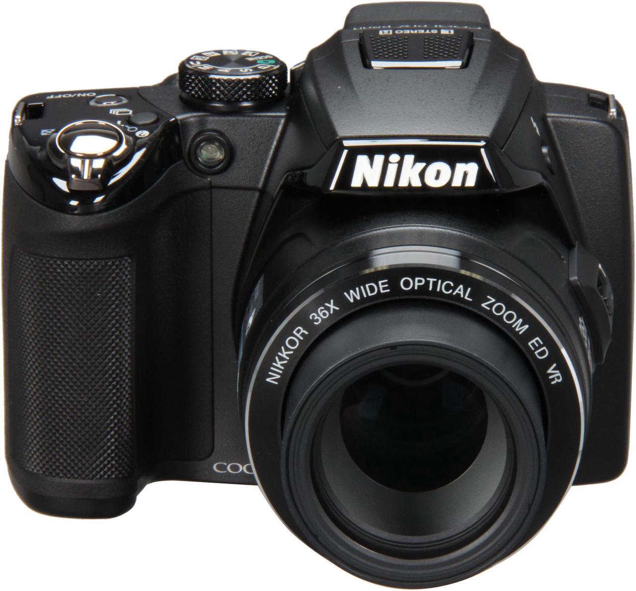 Alt view image 2 of 10 - Nikon COOLPIX P500 Black 12.1 MP 36X Optical Zoom Wide Angle Digital Camera