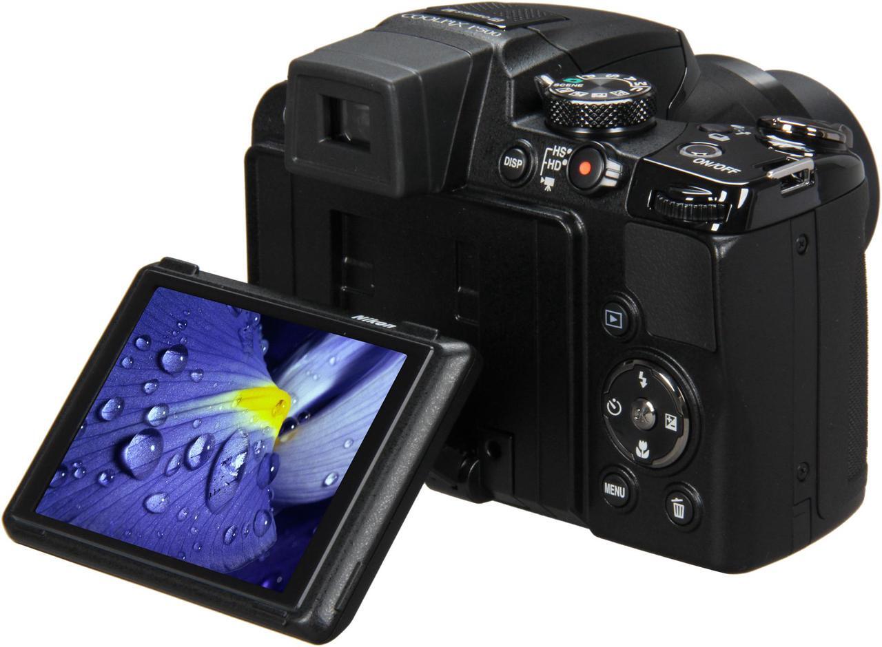 Alt view image 8 of 10 - Nikon COOLPIX P500 Black 12.1 MP 36X Optical Zoom Wide Angle Digital Camera