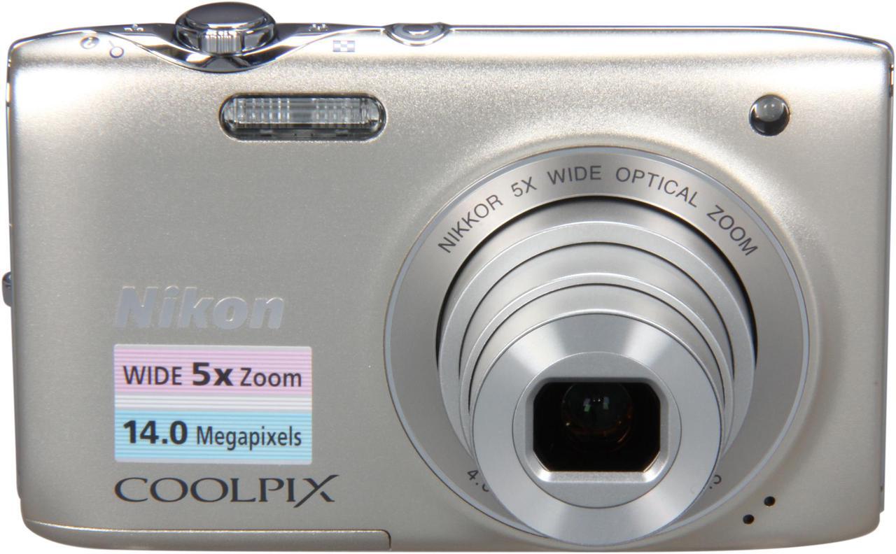 Alt view image 2 of 8 - Nikon COOLPIX S3100 Silver 14.0 MP 5X Optical Zoom Digital Camera