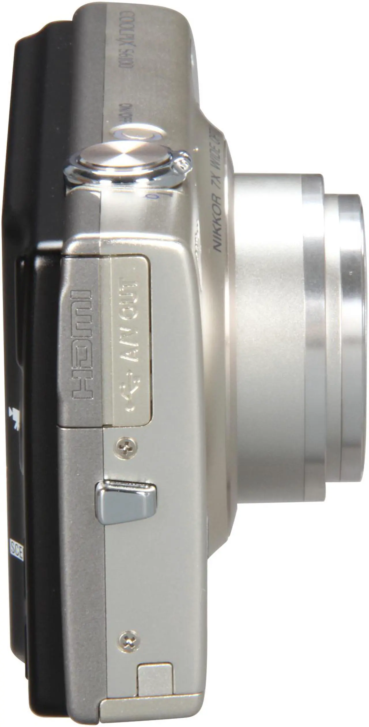 Alt view image 5 of 8 - Nikon COOLPIX S6100 Silver 16.0 MP 7X Optical Zoom 28mm Wide Angle Digital Camera