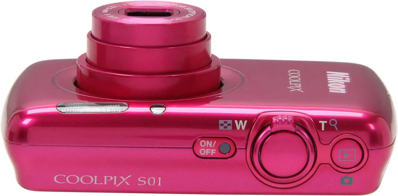 Alt view image 6 of 7 - Nikon COOLPIX S01 Pink 10.1 MP 3X Optical Zoom Digital Camera