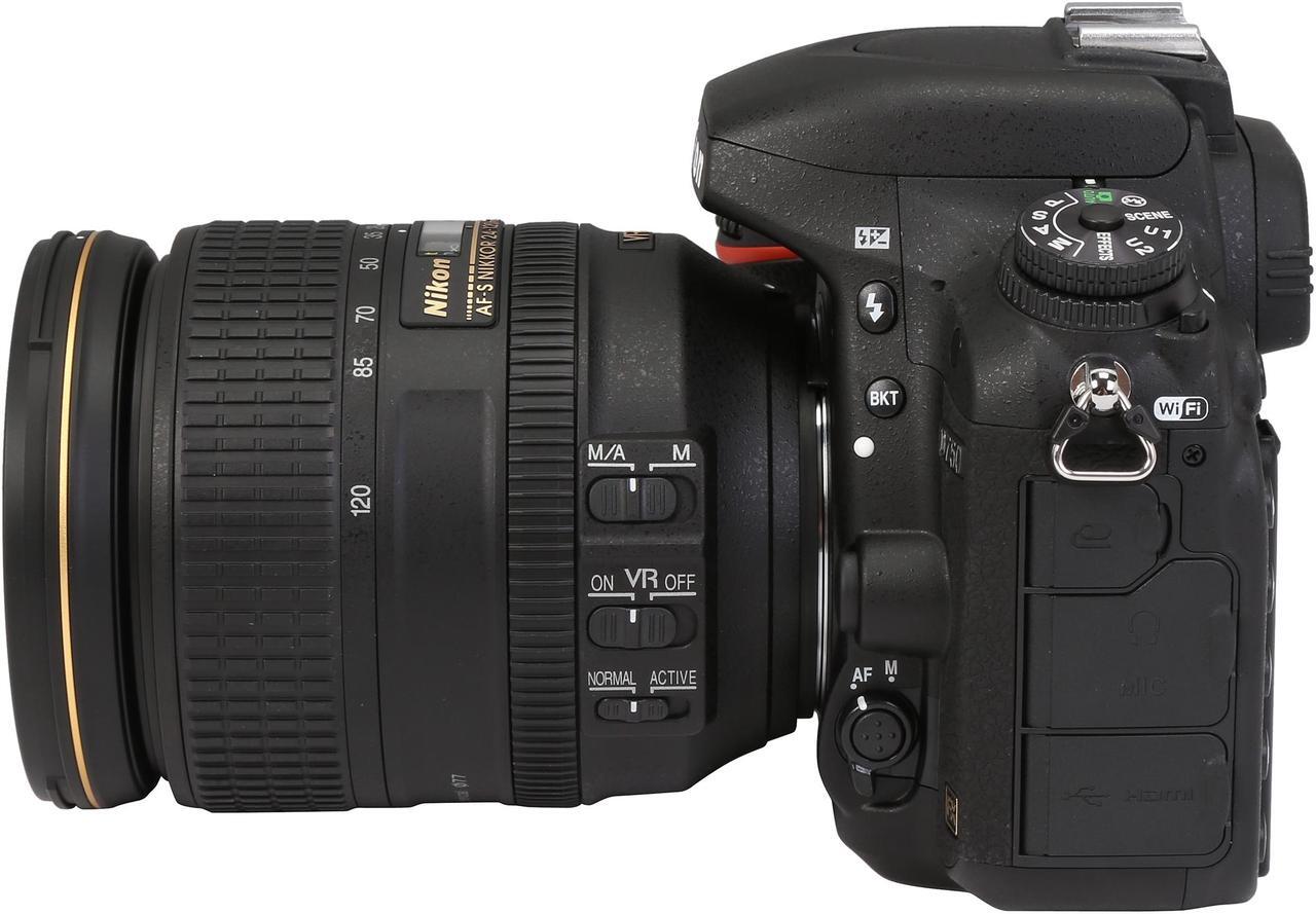 Alt view image 4 of 12 - Nikon D750 1549 Black 24.3 MP Digital SLR Camera with 24-120mm VR Lens
