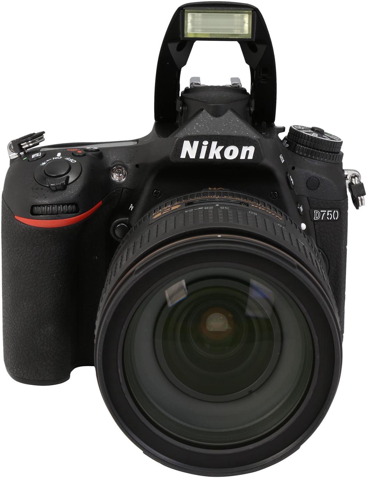 Alt view image 7 of 12 - Nikon D750 1549 Black 24.3 MP Digital SLR Camera with 24-120mm VR Lens