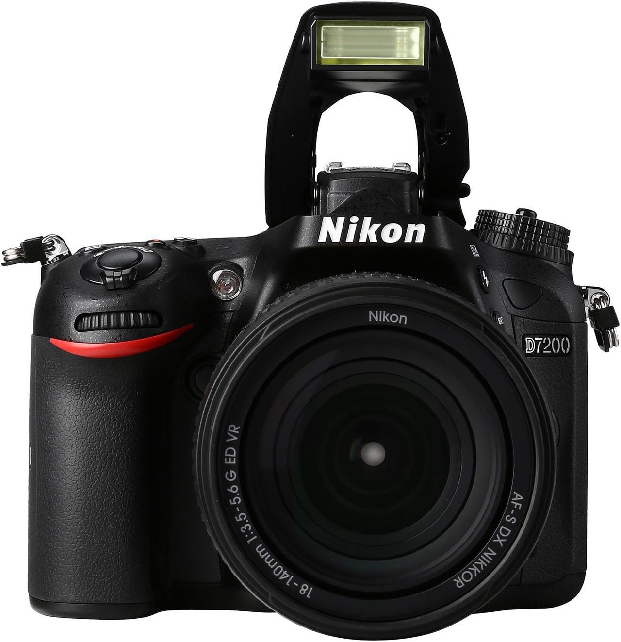 Alt view image 8 of 9 - Nikon D7200 1555 Black 24.2 MP Digital SLR Camera with 18-140mm VR Lens