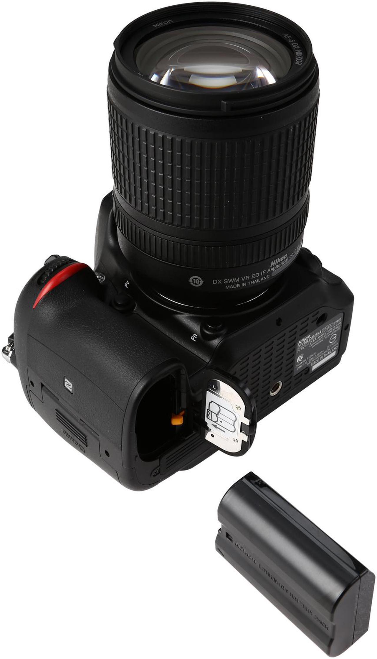 Alt view image 9 of 9 - Nikon D7200 1555 Black 24.2 MP Digital SLR Camera with 18-140mm VR Lens