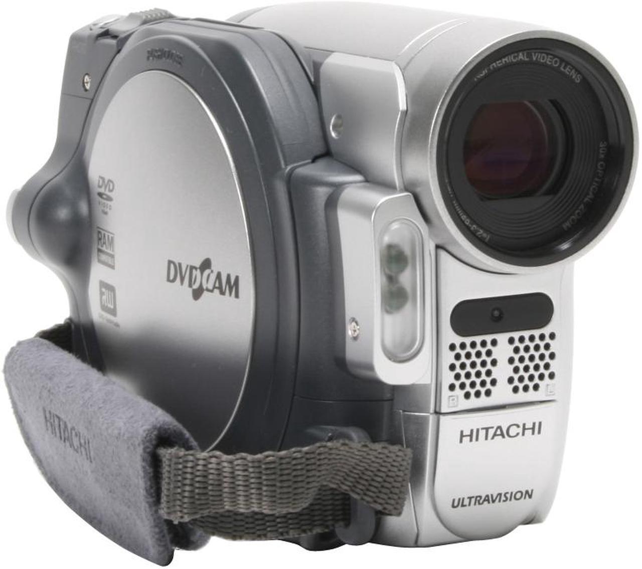 Alt view image 2 of 13 - HITACHI DZ-GX5080A Silver 1/6" CCD 2.7" 16:9 LCD LCD 30X Optical Zoom DVD Camcorder