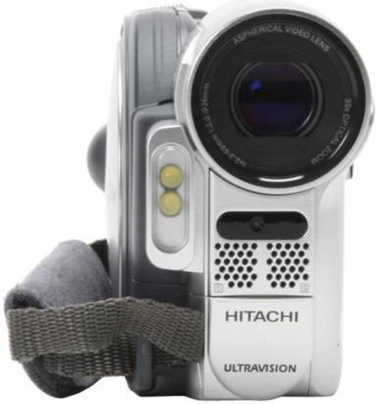 Alt view image 3 of 13 - HITACHI DZ-GX5080A Silver 1/6" CCD 2.7" 16:9 LCD LCD 30X Optical Zoom DVD Camcorder