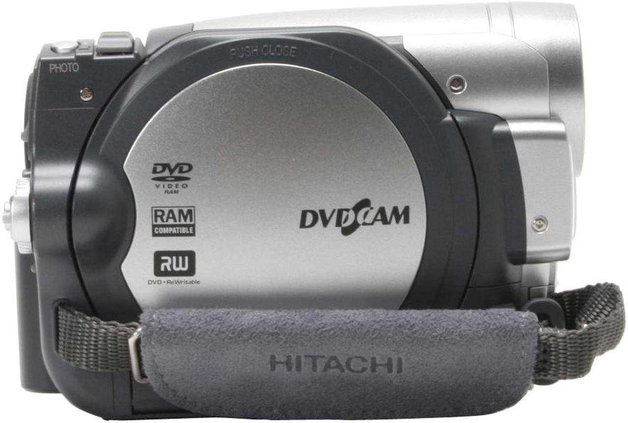 Alt view image 7 of 13 - HITACHI DZ-GX5080A Silver 1/6" CCD 2.7" 16:9 LCD LCD 30X Optical Zoom DVD Camcorder