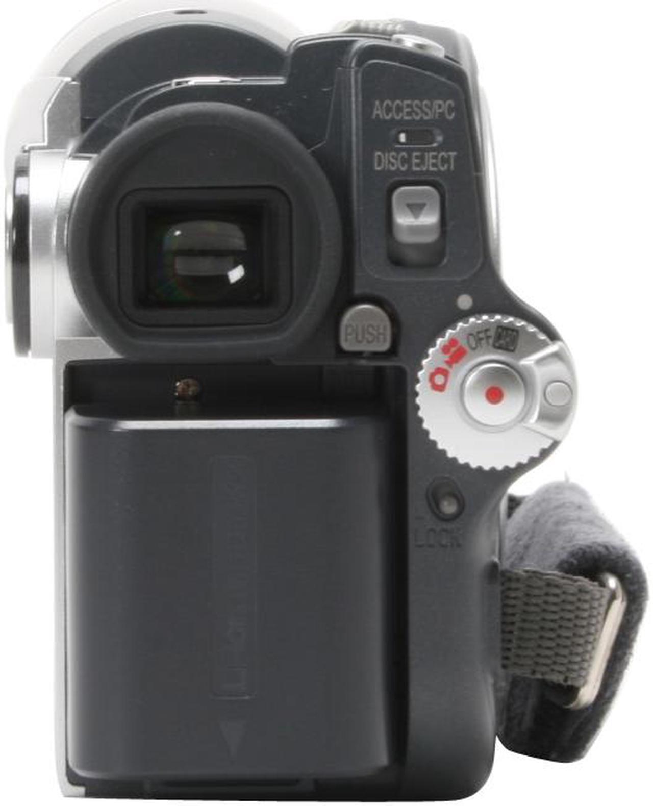 Alt view image 10 of 13 - HITACHI DZ-GX5080A Silver 1/6" CCD 2.7" 16:9 LCD LCD 30X Optical Zoom DVD Camcorder