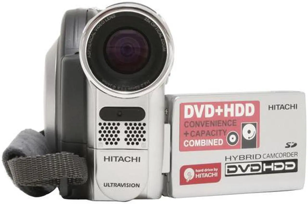 Alt view image 3 of 13 - HITACHI DZ-HS300A 1/6" CCD 2.7" LCD 25X Optical Zoom Hybrid DVD+HDD Camcorder