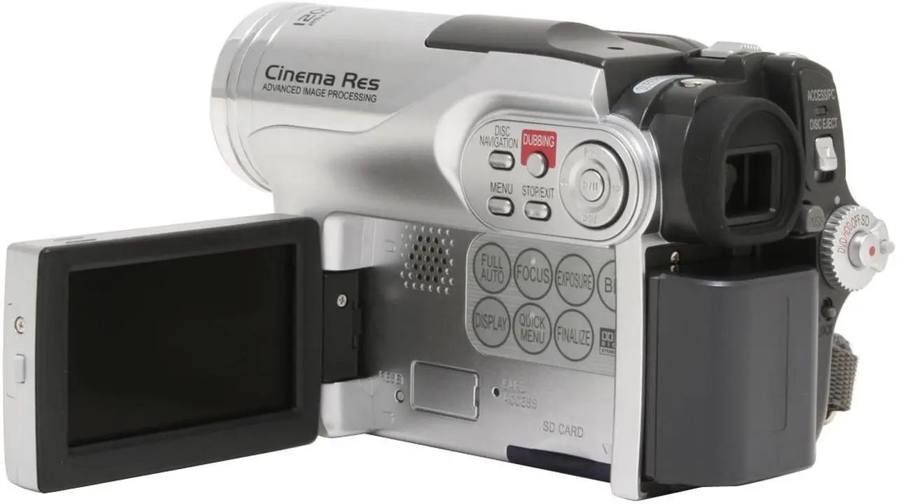 Alt view image 6 of 13 - HITACHI DZ-HS300A 1/6" CCD 2.7" LCD 25X Optical Zoom Hybrid DVD+HDD Camcorder