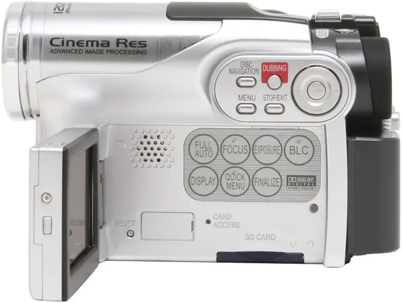 Alt view image 5 of 13 - HITACHI DZ-HS300A 1/6" CCD 2.7" LCD 25X Optical Zoom Hybrid DVD+HDD Camcorder