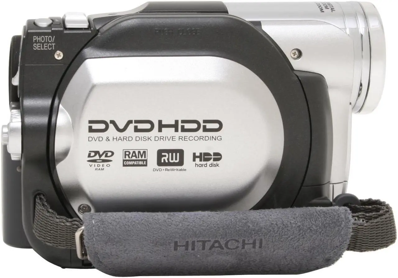 Alt view image 7 of 13 - HITACHI DZ-HS300A 1/6" CCD 2.7" LCD 25X Optical Zoom Hybrid DVD+HDD Camcorder