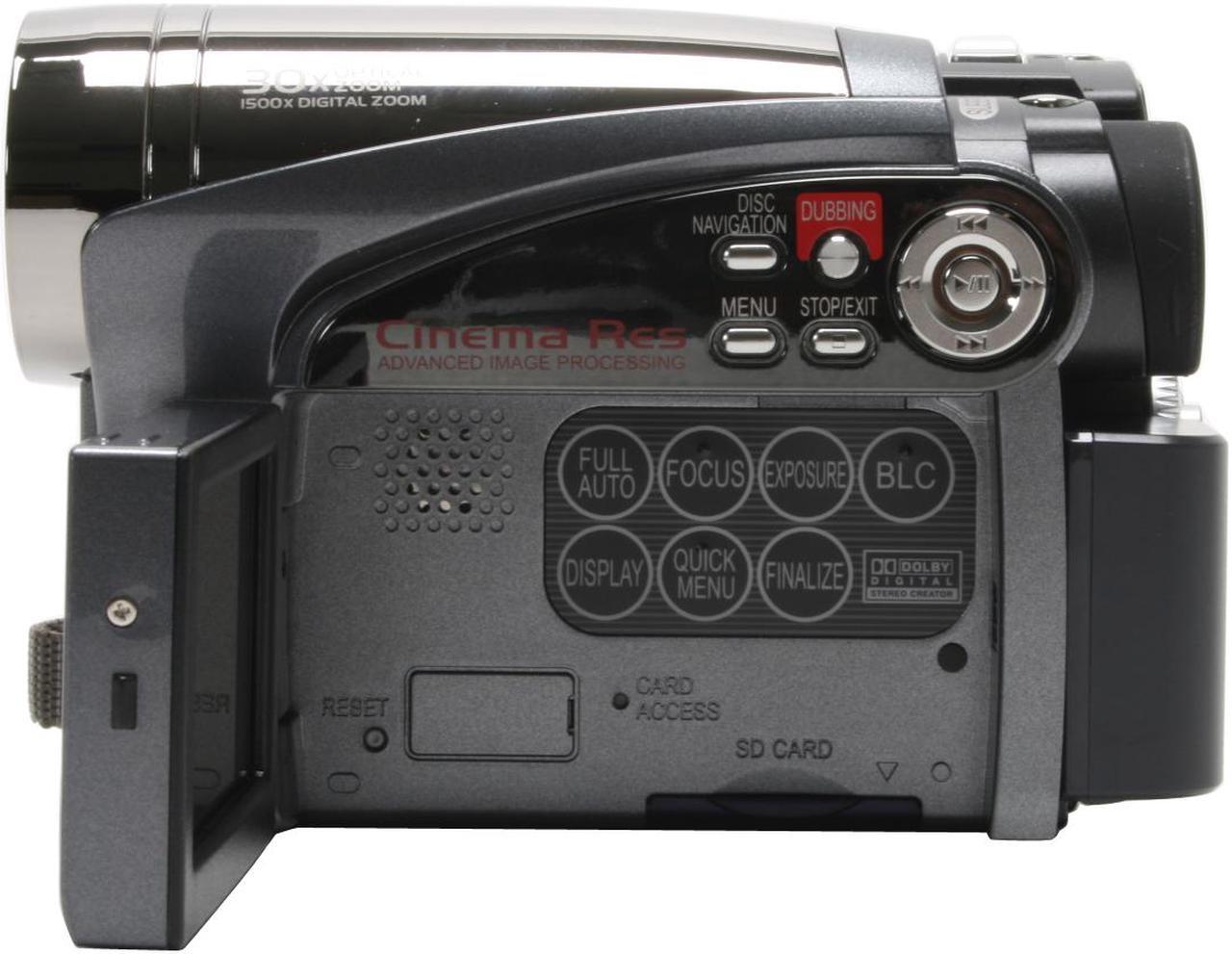 Alt view image 5 of 13 - HITACHI DZ-HS500A 1/6" CCD 2.7" LCD 30X Optical Zoom HDD/DVD/SD Hybrid Digital Camcorder