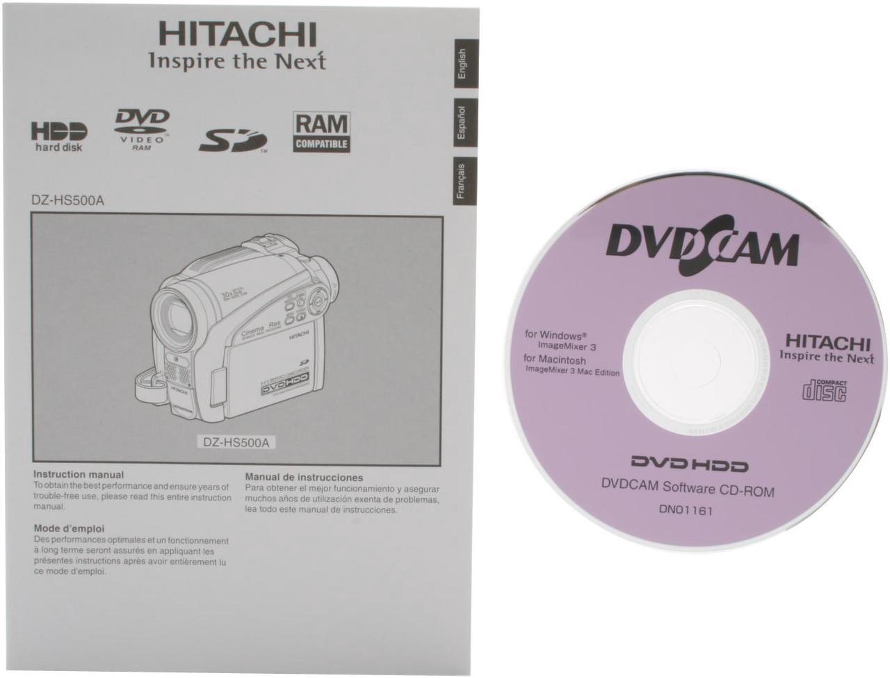 Alt view image 12 of 13 - HITACHI DZ-HS500A 1/6" CCD 2.7" LCD 30X Optical Zoom HDD/DVD/SD Hybrid Digital Camcorder