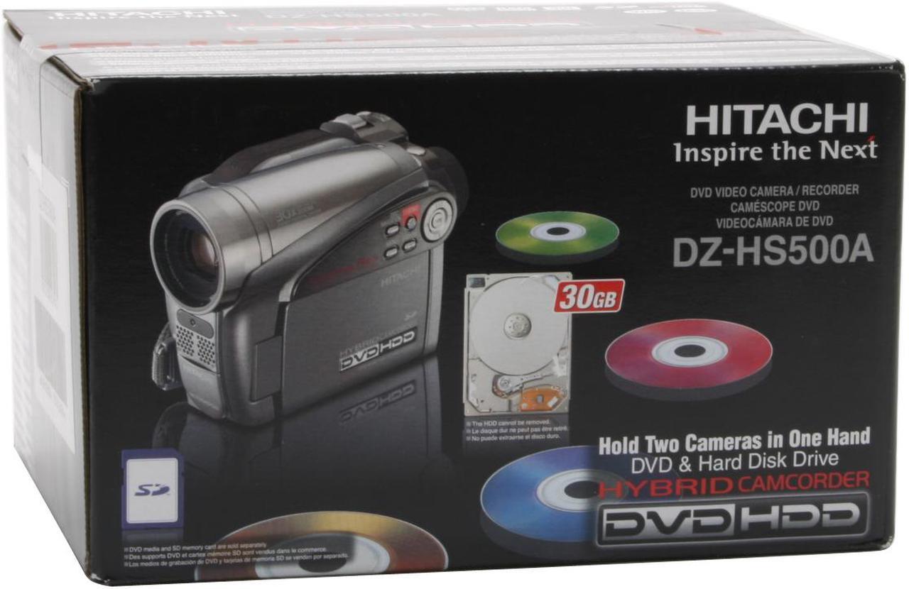 Alt view image 13 of 13 - HITACHI DZ-HS500A 1/6" CCD 2.7" LCD 30X Optical Zoom HDD/DVD/SD Hybrid Digital Camcorder