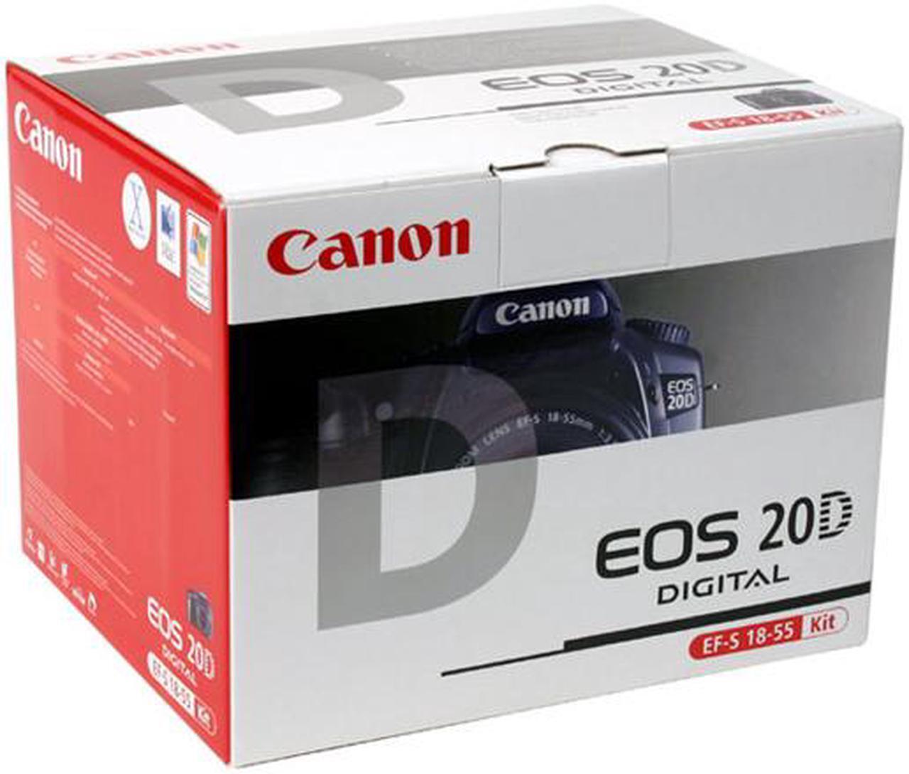 Alt view image 11 of 11 - Canon EOS 20D Black 8.25 MP Digital SLR Camera w/EF-S 18-55mm f/3.5-5.6 Lens