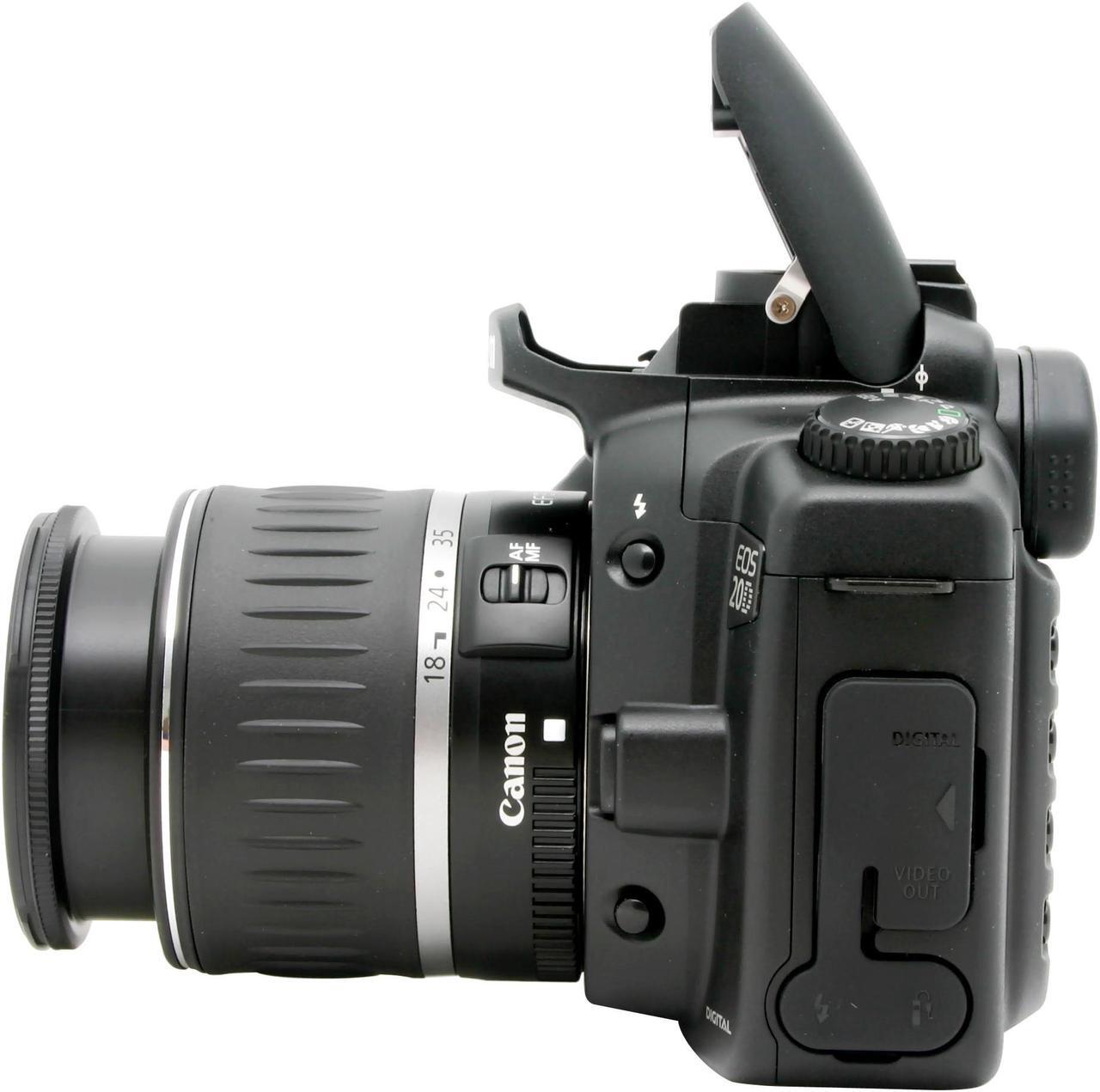 Alt view image 5 of 11 - Canon EOS 20D Black 8.25 MP Digital SLR Camera w/EF-S 18-55mm f/3.5-5.6 Lens