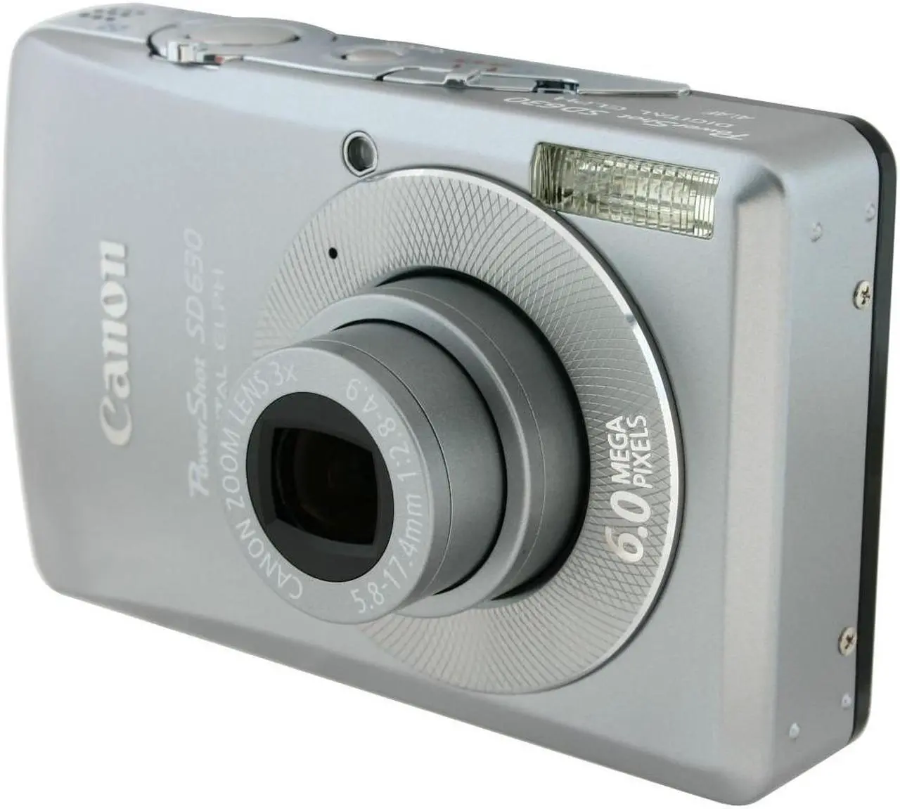 Alt view image 2 of 9 - Canon PowerShot SD630 Silver 6.0 MP 3X Optical Zoom Digital Camera
