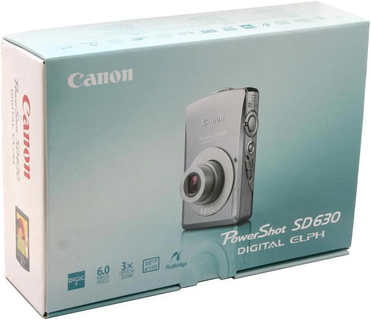 Alt view image 9 of 9 - Canon PowerShot SD630 Silver 6.0 MP 3X Optical Zoom Digital Camera