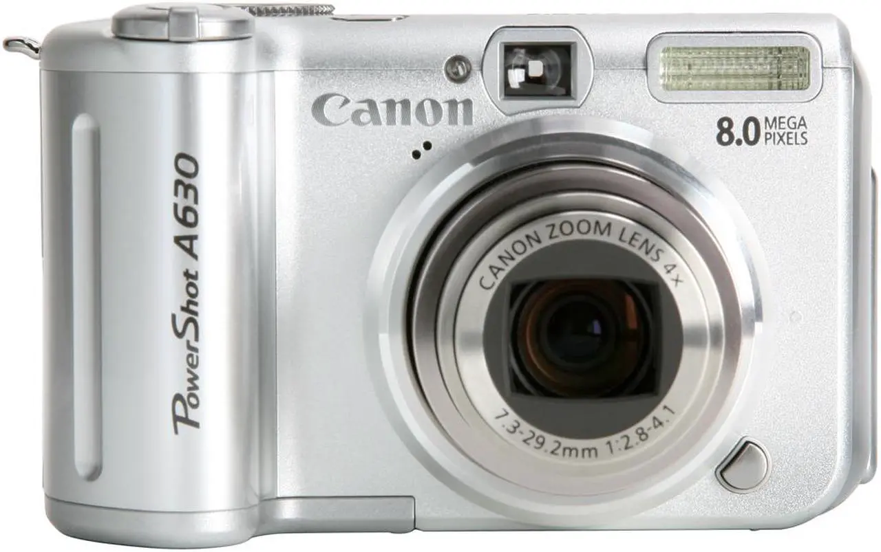 Alt view image 8 of 13 - Canon PowerShot A630 Silver 8.0 MP 4X Optical Zoom Digital Camera