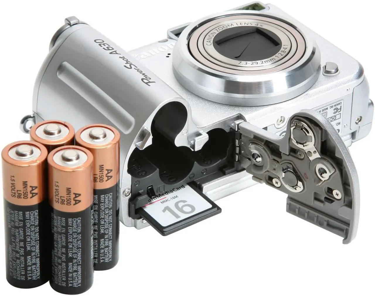 Alt view image 12 of 13 - Canon PowerShot A630 Silver 8.0 MP 4X Optical Zoom Digital Camera