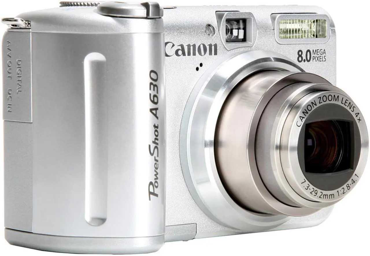 Alt view image 7 of 13 - Canon PowerShot A630 Silver 8.0 MP 4X Optical Zoom Digital Camera