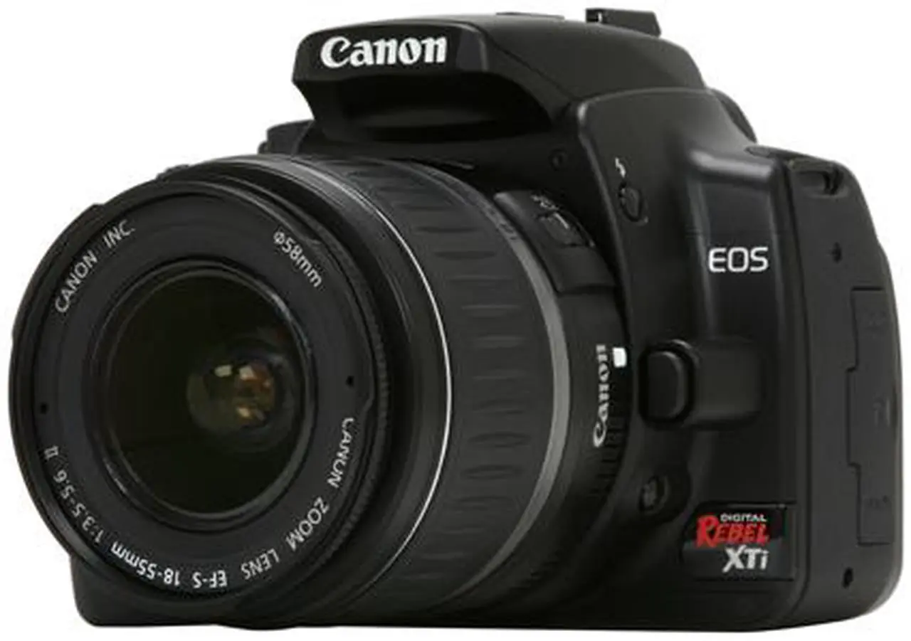 Main image of Canon EOS Rebel XTi Black 10.10 MP Digital SLR Camera w/EF-S 18-55mm f/3.5-5.6 II Lens