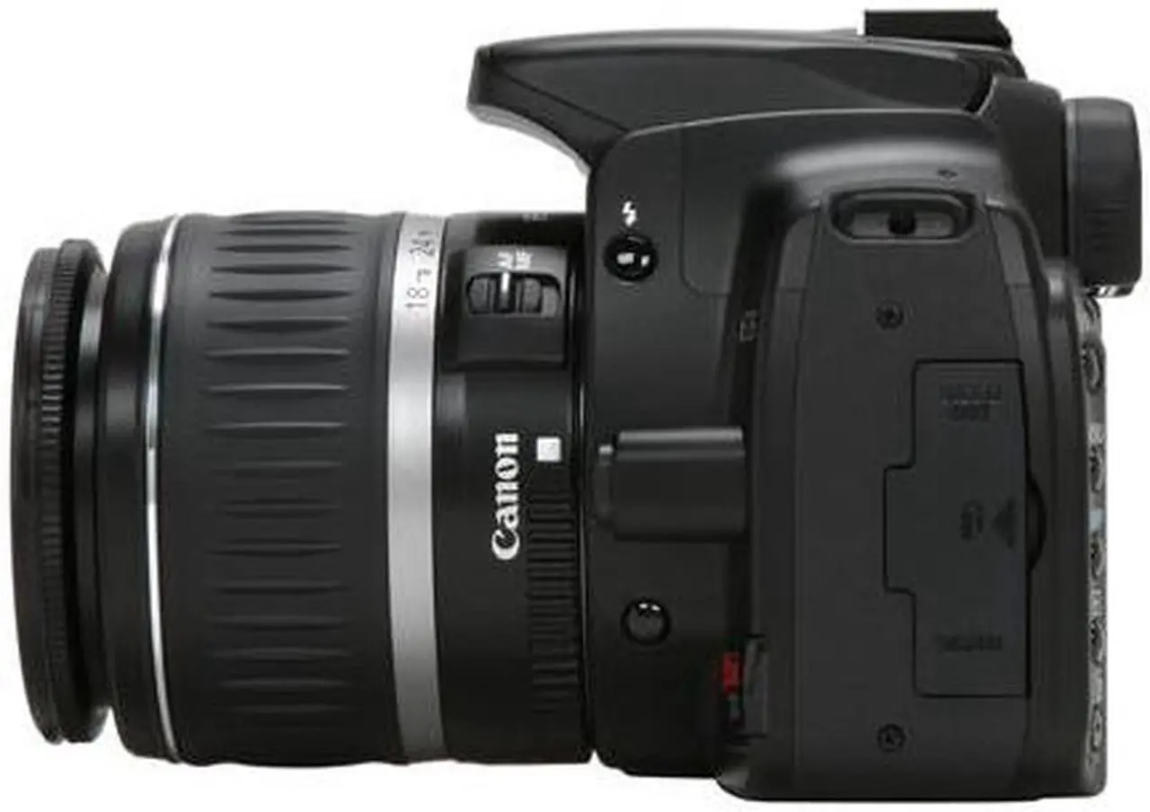 Alt view image 2 of 13 - Canon EOS Rebel XTi Black 10.10 MP Digital SLR Camera w/EF-S 18-55mm f/3.5-5.6 II Lens