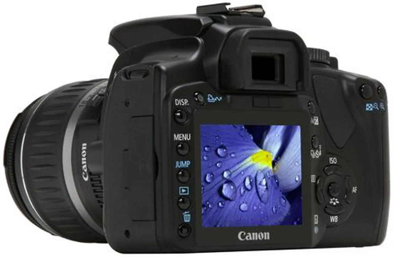 Alt view image 3 of 13 - Canon EOS Rebel XTi Black 10.10 MP Digital SLR Camera w/EF-S 18-55mm f/3.5-5.6 II Lens