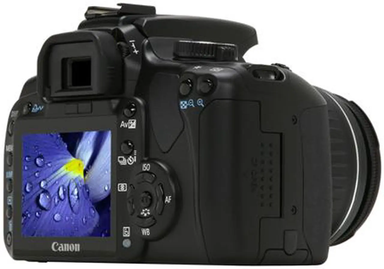 Alt view image 5 of 13 - Canon EOS Rebel XTi Black 10.10 MP Digital SLR Camera w/EF-S 18-55mm f/3.5-5.6 II Lens