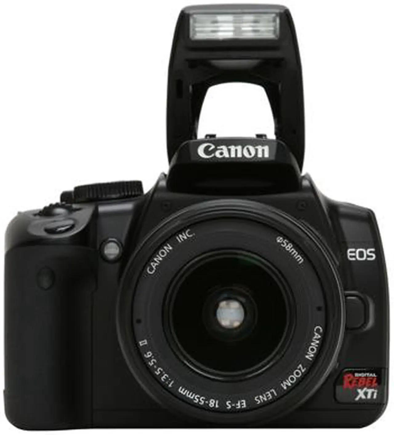 Alt view image 9 of 13 - Canon EOS Rebel XTi Black 10.10 MP Digital SLR Camera w/EF-S 18-55mm f/3.5-5.6 II Lens