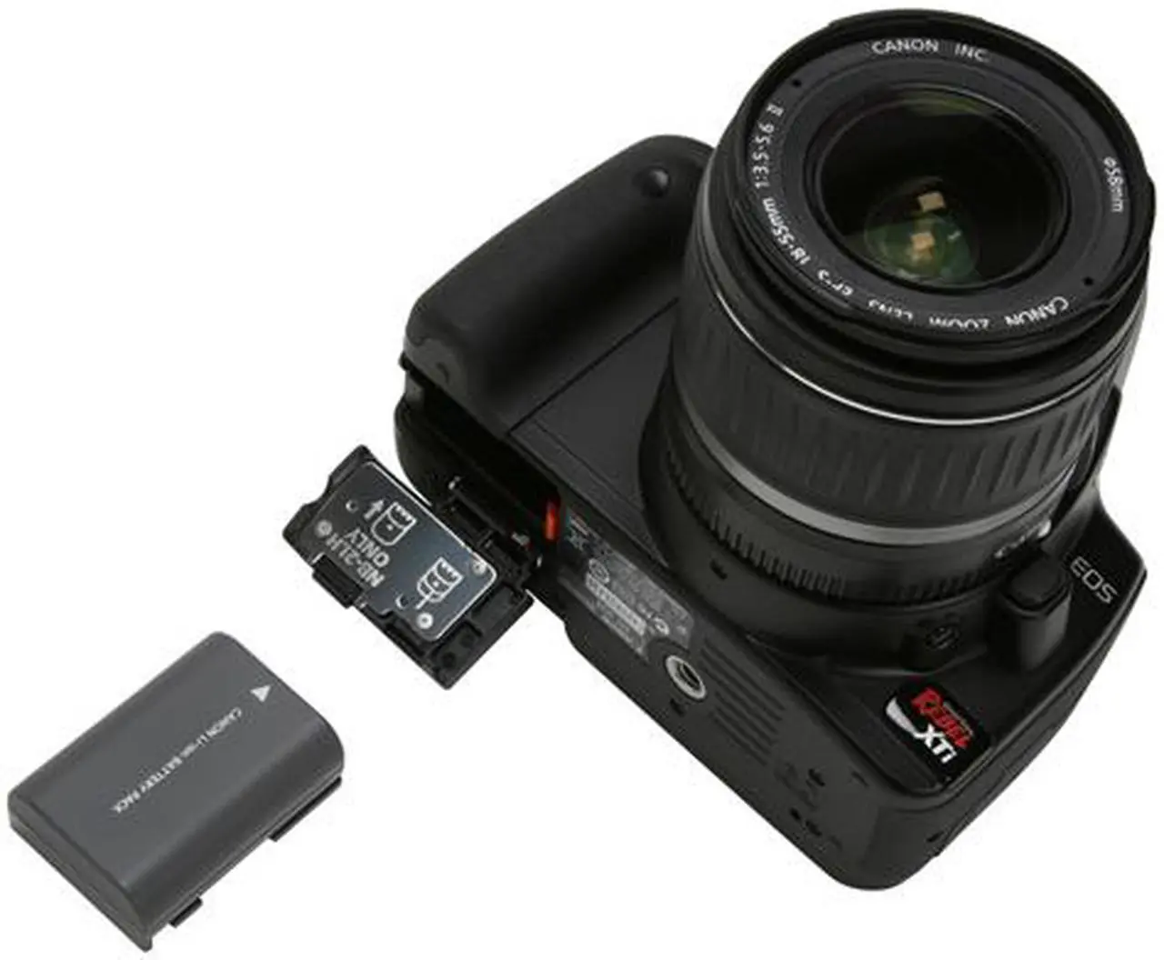 Alt view image 12 of 13 - Canon EOS Rebel XTi Black 10.10 MP Digital SLR Camera w/EF-S 18-55mm f/3.5-5.6 II Lens