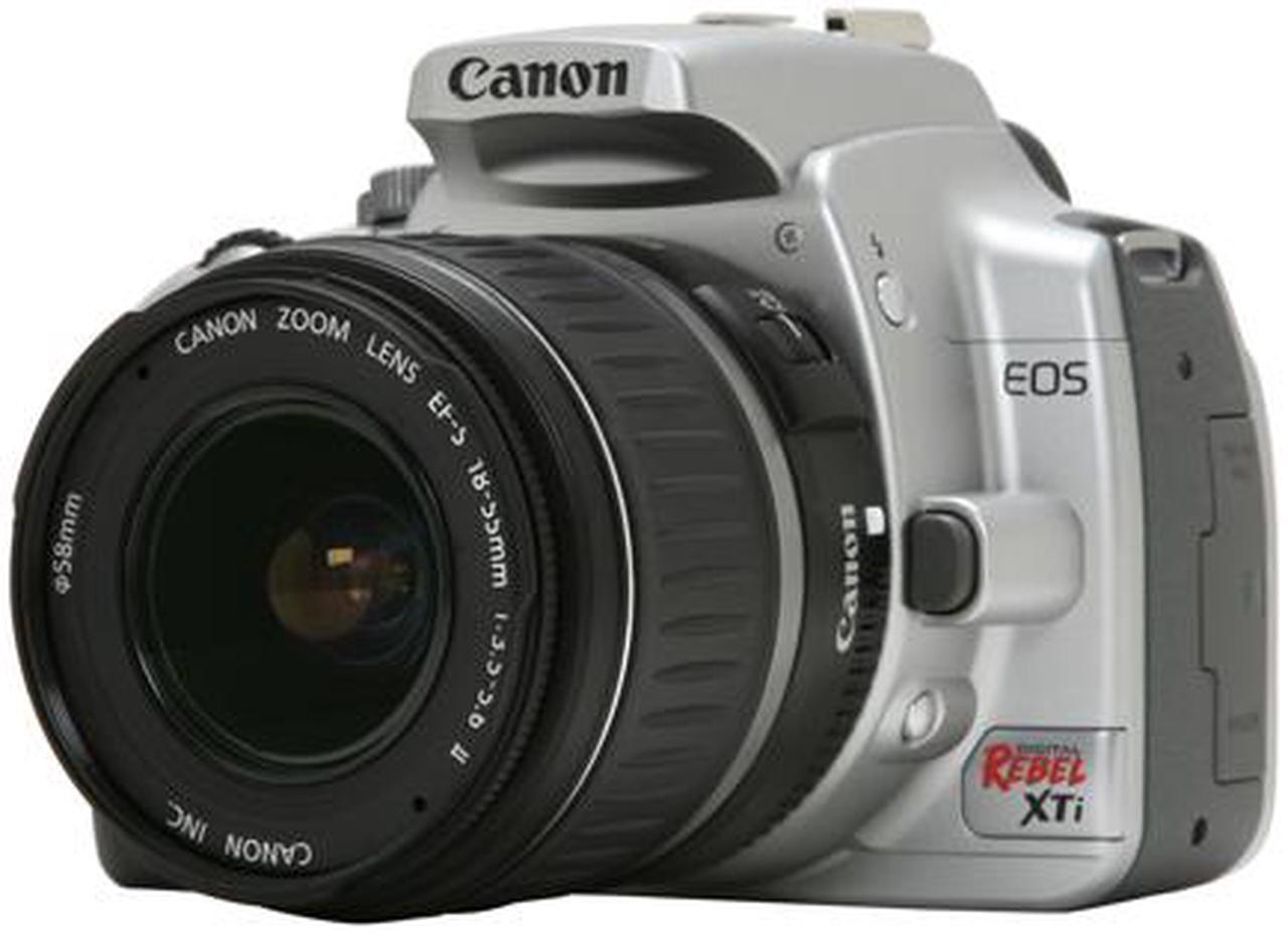 Main image of Canon EOS Rebel XTi Silver 10.10 MP Digital SLR Camera w/EF-S 18-55mm f/3.5-5.6 II Lens