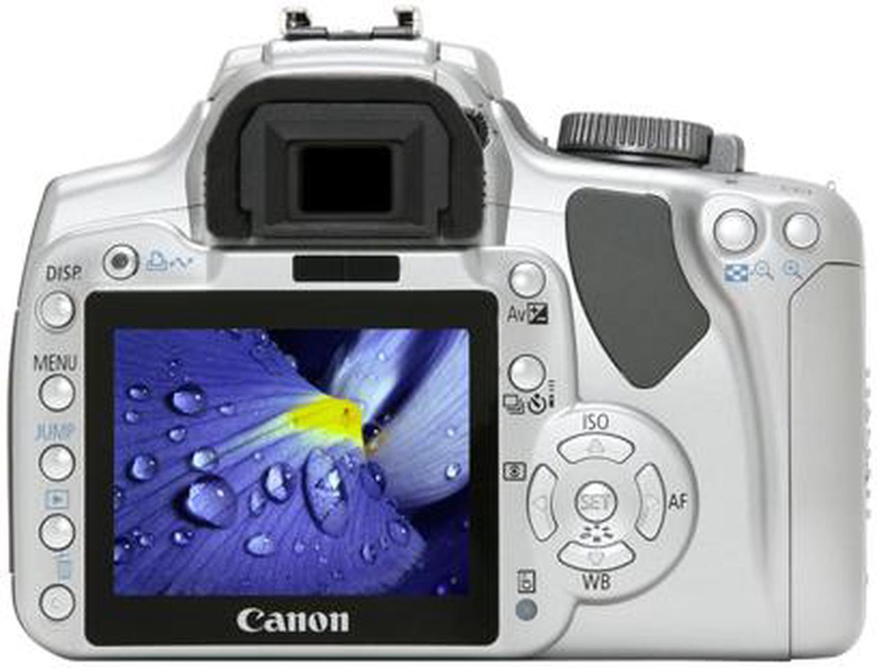 Alt view image 4 of 13 - Canon EOS Rebel XTi Silver 10.10 MP Digital SLR Camera w/EF-S 18-55mm f/3.5-5.6 II Lens