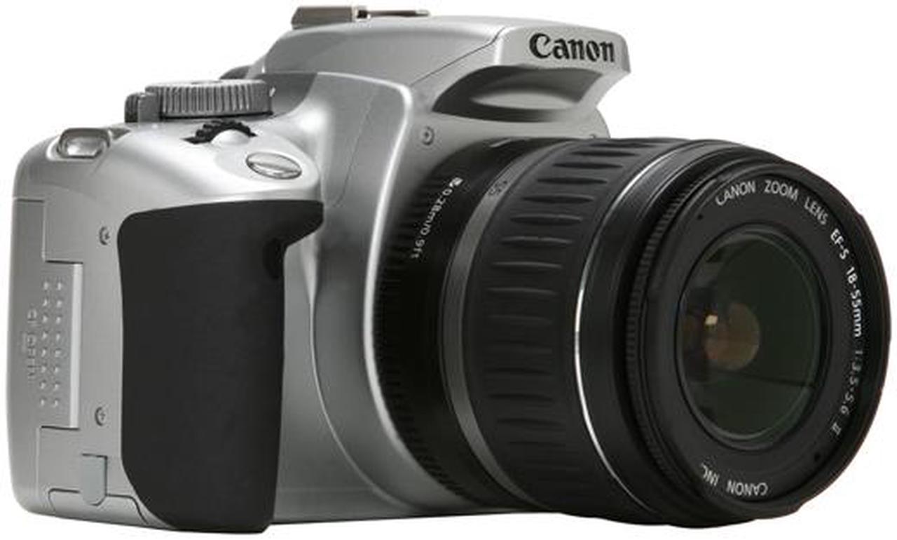 Alt view image 7 of 13 - Canon EOS Rebel XTi Silver 10.10 MP Digital SLR Camera w/EF-S 18-55mm f/3.5-5.6 II Lens