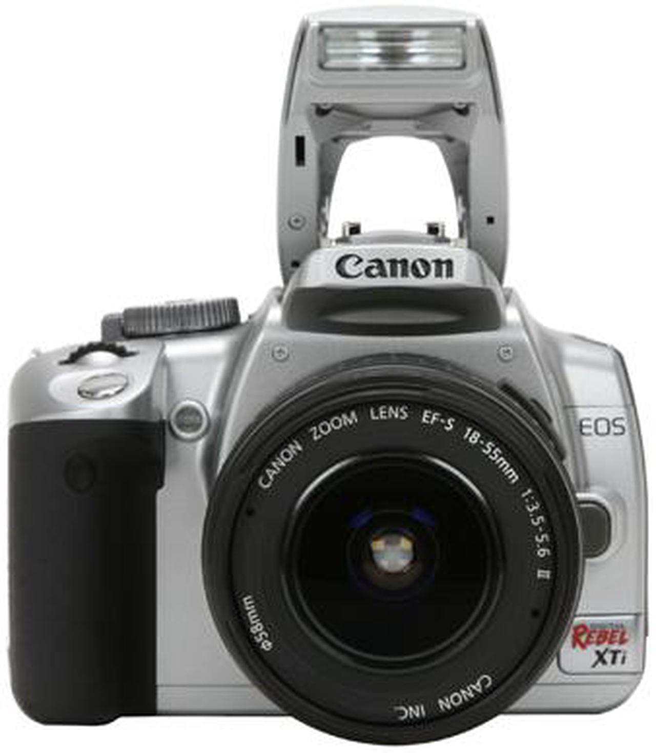 Alt view image 9 of 13 - Canon EOS Rebel XTi Silver 10.10 MP Digital SLR Camera w/EF-S 18-55mm f/3.5-5.6 II Lens