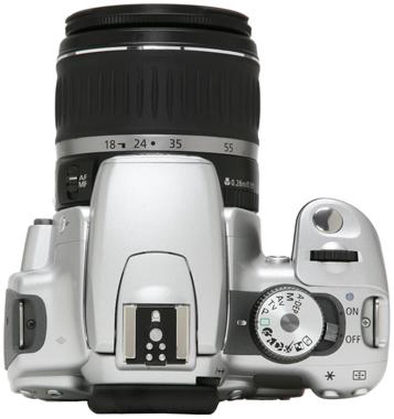 Alt view image 10 of 13 - Canon EOS Rebel XTi Silver 10.10 MP Digital SLR Camera w/EF-S 18-55mm f/3.5-5.6 II Lens