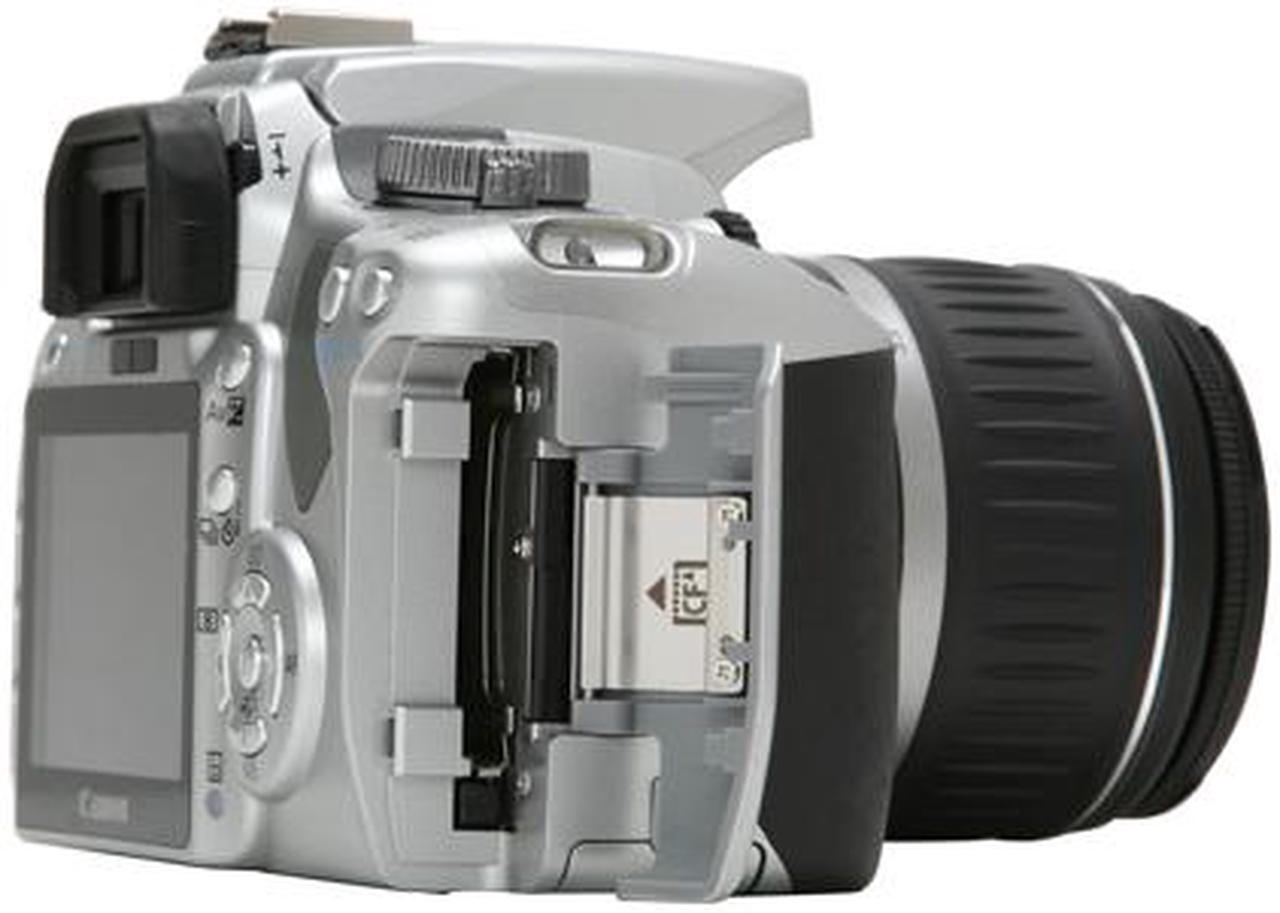 Alt view image 11 of 13 - Canon EOS Rebel XTi Silver 10.10 MP Digital SLR Camera w/EF-S 18-55mm f/3.5-5.6 II Lens