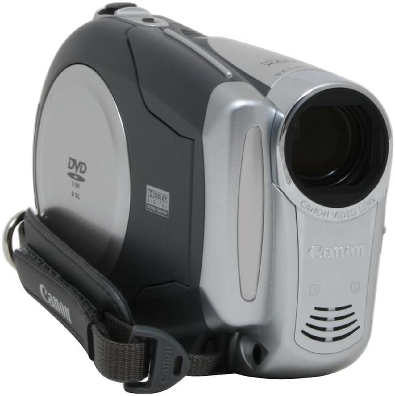 Alt view image 2 of 13 - Canon DC210 Silver 35X Optical Zoom DVD Digital Camcorder