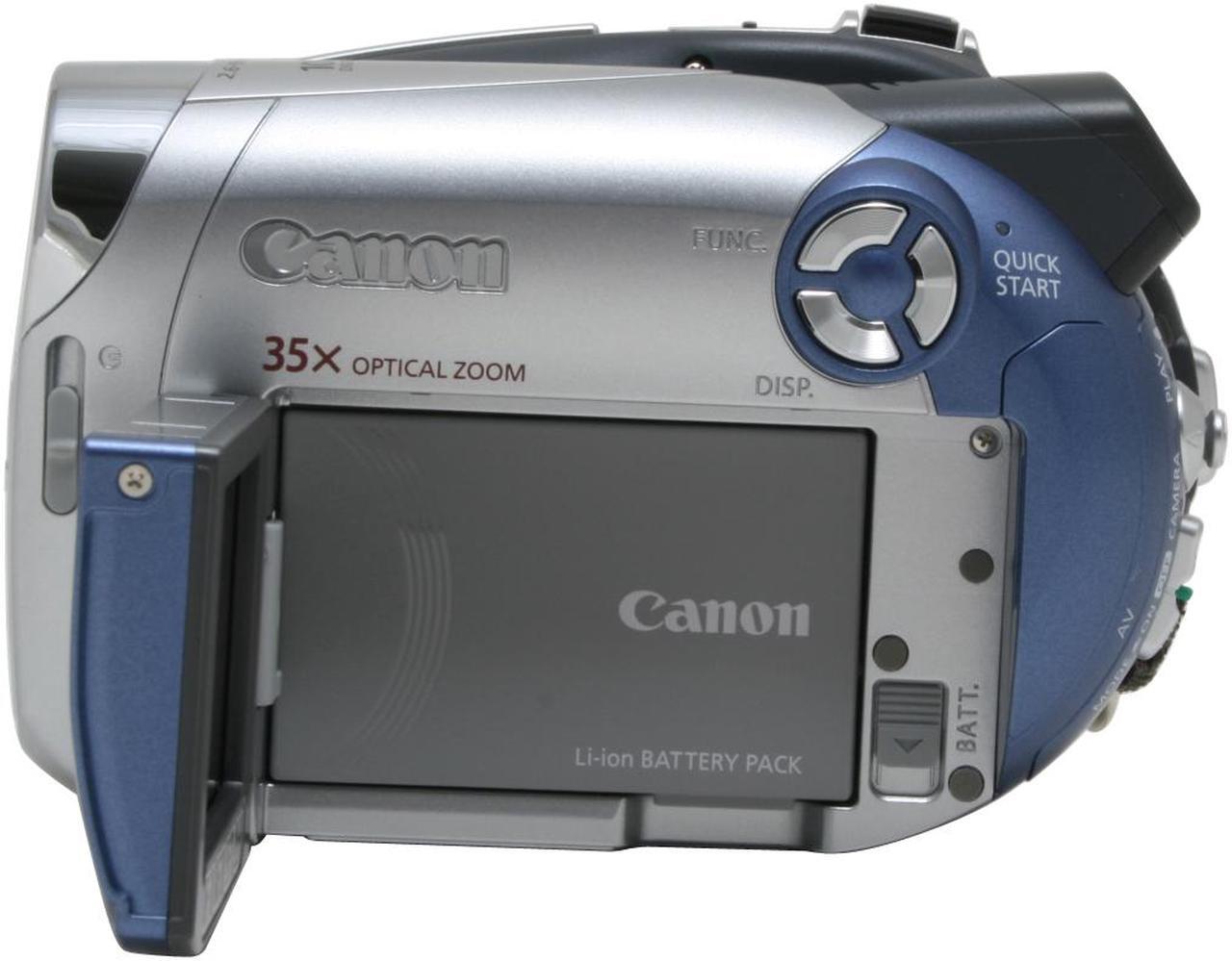 Alt view image 5 of 13 - Canon DC210 Silver 35X Optical Zoom DVD Digital Camcorder