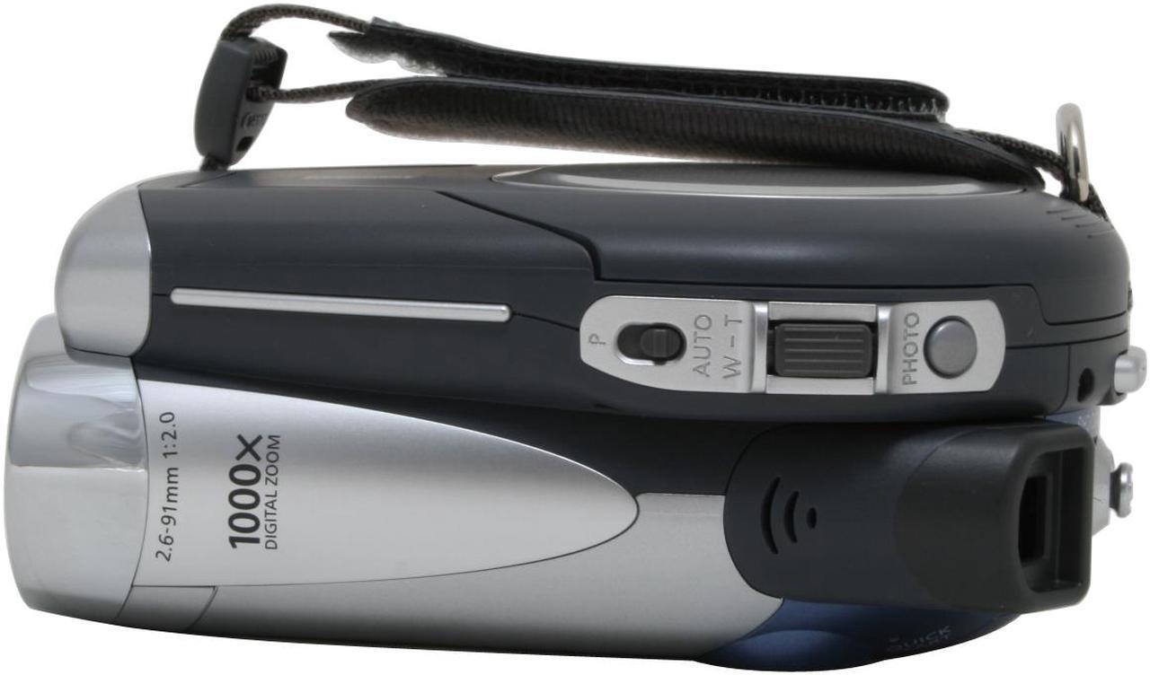 Alt view image 8 of 13 - Canon DC210 Silver 35X Optical Zoom DVD Digital Camcorder